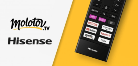 Molotov - télécommande Hisense