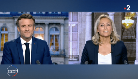 Emmanuel Macron, invité du "20 heures" d'Anne-Sophie Lapix