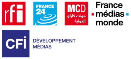 RFI, France 24, MCD, France Médias Monde, CFI, logo  DR
