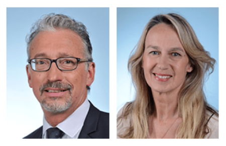 Pascal Bois (LREM) et Constance Le Grip (LR)