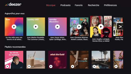 Application Deezer dans le catalogue Metrological