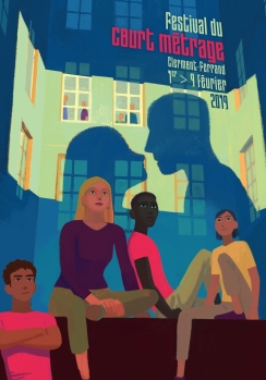 Affiche du festival du court m&eacute;trage de Clermont-Ferrand 2019